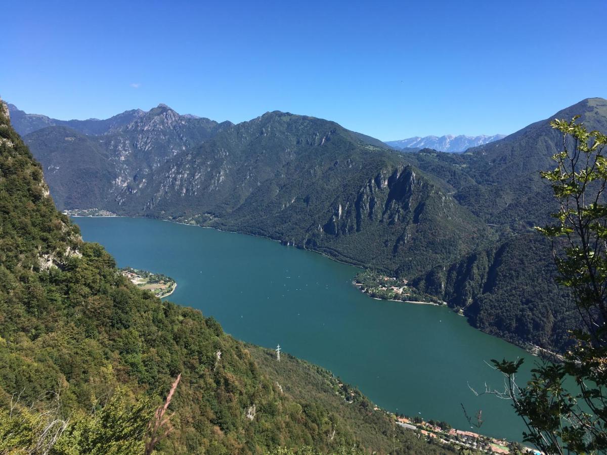 Casa Carla, Bis 4 Personen, Garten, Balkon Mit Blick Auf Den See Und Die Berge Crone Kültér fotó